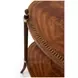 Stephen Church Brown Cerejeira and Gold Oval Adrienne Side Table