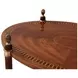 Stephen Church Brown Cerejeira and Gold Oval Adrienne Side Table