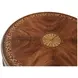 Stephen Church Brown Cerejeira and Gold Round Eliane Side Table