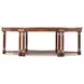 Stephen Church Light Etimoe and Gold Oval Paulette II Cocktail Table