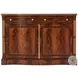 Tristam Brown And Gold 2 Drawer Tristam Cabinet