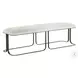 Orson Natural Ivory Hide Bench