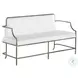 Vanderbilt Cloud White Leather Leather Bench