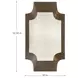 Farris Gilded Gold Arched Accent Mirror