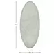 Daxon Textured White Oval Wall Mirror
