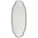 Margot Textured White Oval Accent Mirror