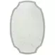 Margot Textured White Oval Accent Mirror