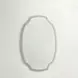 Margot Textured White Oval Accent Mirror
