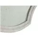 Margot Textured White Oval Accent Mirror