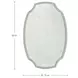 Margot Textured White Oval Accent Mirror