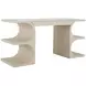 Erin Cerused White 64" Writing Desk