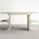 Erin Cerused White 64" Writing Desk