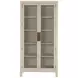 Newington Cerused Natural 2 Glass Door Bookcase