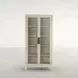 Newington Cerused Natural 2 Glass Door Bookcase