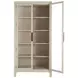 Newington Cerused Natural 2 Glass Door Bookcase