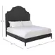 Princeton Cerused Forest Black King Panel Bed