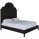 Princeton Cerused Forest Black Queen Panel Bed