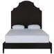 Princeton Cerused Forest Black Queen Panel Bed