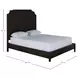 Princeton Cerused Forest Black Queen Panel Bed