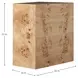 Alistair Maple Burl Rectangular Side Table