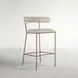 Matlock White Upholstered Bar Stool