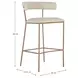 Matlock White Upholstered Bar Stool