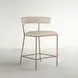 Matlock White Upholstered Counter Height Stool