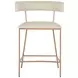 Matlock White Upholstered Counter Height Stool