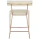 Matlock White Upholstered Counter Height Stool