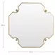 Monet Antique Brass Octagonal Large Accent Mirror