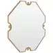 Monet Antique Brass Octagonal Small Accent Mirror