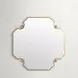 Monet Antique Brass Octagonal Small Accent Mirror