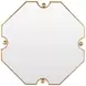 Monet Antique Brass Octagonal Small Accent Mirror