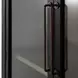 Elsa Brushed Black and Blonde Natural 2 Glass Door Display Cabinet
