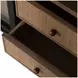 Elsa Brushed Black and Blonde Natural 2 Glass Door Display Cabinet