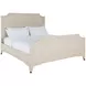 Alexandra Cerused White King Panel Bed