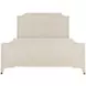 Alexandra Cerused White King Panel Bed