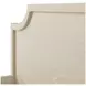 Alexandra Cerused White King Panel Bed