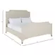 Alexandra Cerused White King Panel Bed