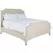 Alexandra Cerused White Queen Panel Bed