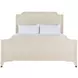 Alexandra Cerused White Queen Panel Bed