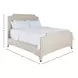 Alexandra Cerused White Queen Panel Bed