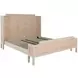 Camille Cerused White and Beige King Panel Bed