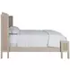 Camille Cerused White and Beige Queen Panel Bed