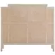 Camille Cerused White and Beige Queen Panel Bed