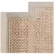 Camille Cerused White and Beige Queen Panel Bed