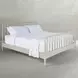 Jennifer Sesame White Queen Panel Bed
