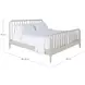 Jennifer Sesame White Queen Panel Bed