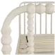 Jennifer Sesame White Twin Panel Bed