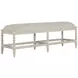 Jennifer White Upholstered 58" Bed Bench